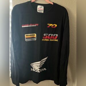 Honda Racing Black Long Sleeve Shirt men’s  size M